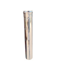 TUBO EXT.  PELLET A INOX. 0 5 MT  D 80 MM